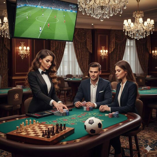Luxurious casino lobby at Enclave Casinos Canada